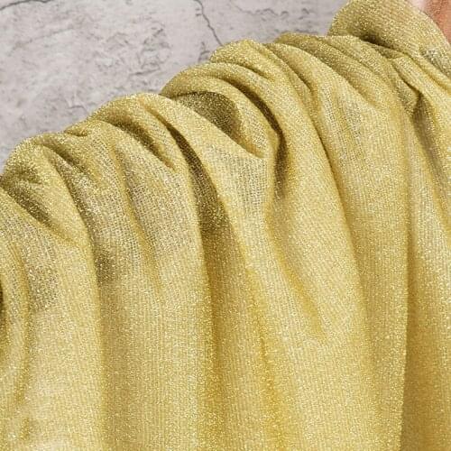 Light gold grain all over the sky bright silk flash yarn colorful Indian yarn cloth dress background cloth clothing fabric
