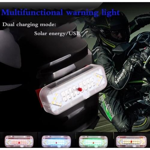 1PCS Waterproof Helmet Motorcycle Light Riding Signal Flashing LED Durabl Kit Safety Motorcycle Warning Turn Signal Light