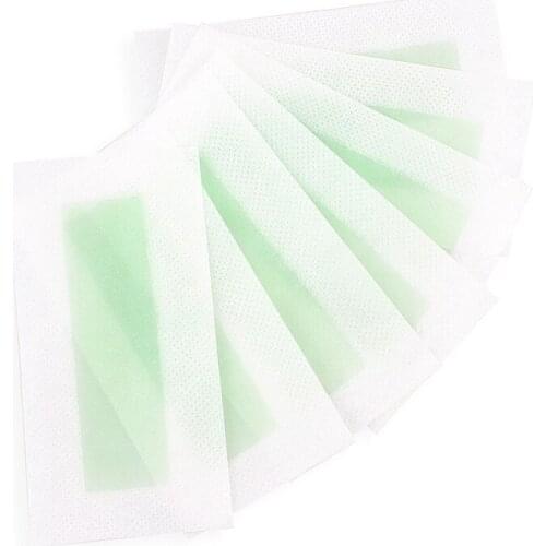 DOLL WAX 24 Pieces of Professional Hair Removal Wax Paper, Double-Sided Hair Removal Silky Face, Lips, Eyebrows, Legs, Etc