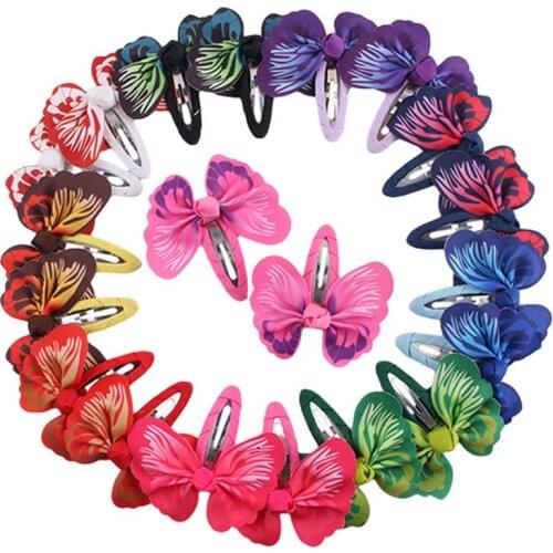 2PC lovely Children Barrettes BB Hair Pins butterfly Hair Pins Hair Pins Children Hair accessories