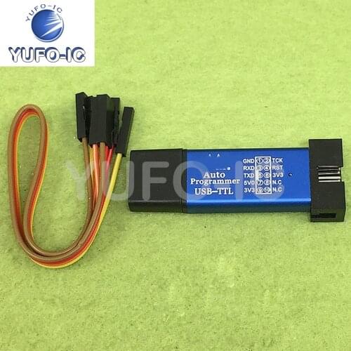 1PCS 5th Generation STC Full Series Single Chip Microcomputer Automatic Programmer / Cold Start-Free Download / USB to TTL