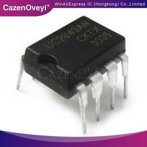 10pcs/lot UC2843 UC2843B UC2843AN DIP-8 In Stock