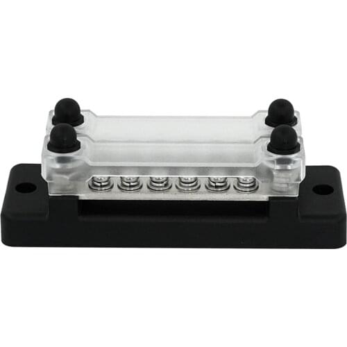 12 Terminal Bus Bar Kit Distribution Block for Trailer RV Wire Organization