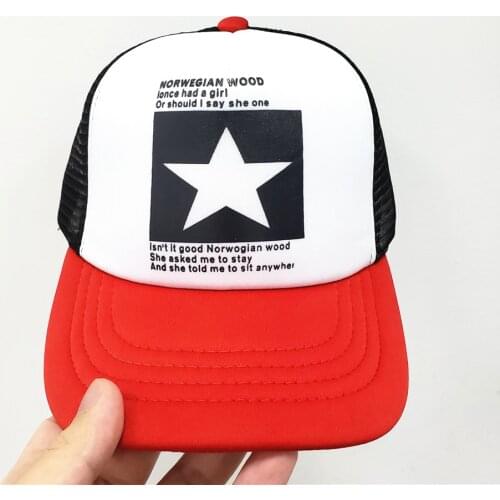 3PCS/lot Summer Mesh Cap Fashion Pentagram Baseball Cap Women Outdoor Baseball Hat Breathable Men Women Baseball Caps