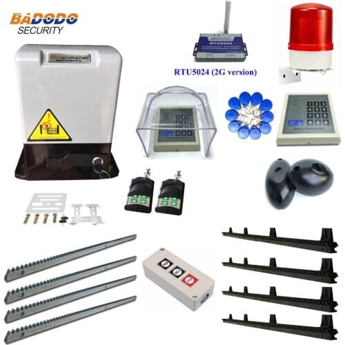 AC220V 600KG force Automatic electric Sliding gate opener operator with 4m metal or nylon racks for sliding door remote control