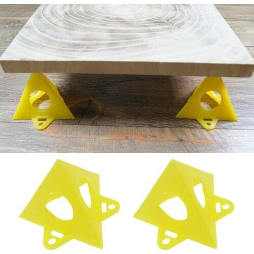 B2QB Plastic Stable Painters Pyramid Painters Aid Stand for Woodworking /Portable Painters Supplies Painters Aid Yellow