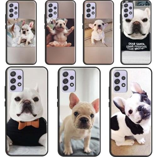 French Bulldog Dog Case For Samsung A72 A52 A42 A32 A12 A70 A50 A40 A30 A10 A20 S A11 A41 A51 A71 A21S Cover