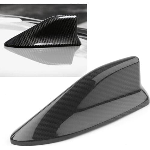 Black Real Carbon Fiber Shark Fin Antenna Cover Cap Trim For Subaru BRZ For Toyota 86 56