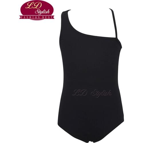 Black Training Dance Skirt Kids Ballet Elastic Training Leotards Children Dancing Practice Dresses Stage Performance for Girls