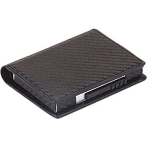 Men Aluminum Wallet Back Pocket ID Card holder RFID Blocking Mini Magic Wallet Automatic Credit Card Coin Purse