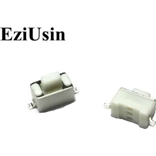 EziUsin 3*6*5 White SMD Touch Button Micro Switch ON/OFF For Mobile Phone PCB Sound Car Remote Control Keyboard 8.5