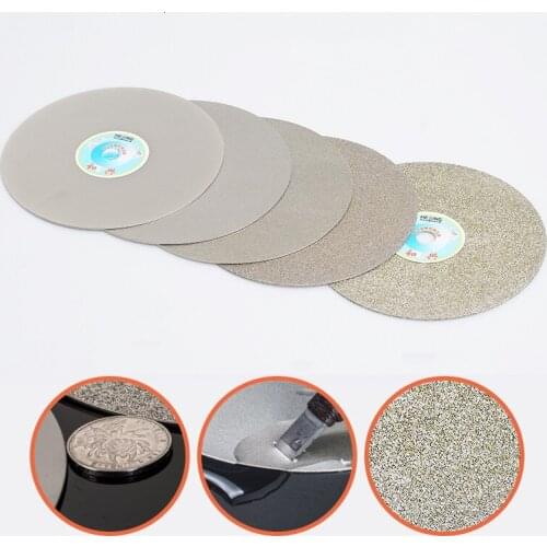 High Quality 6" Lapidary Grinding Polishing Wheel Disk Grit 320/600/1200/3000 Diamond Coated Flat Lap Tool