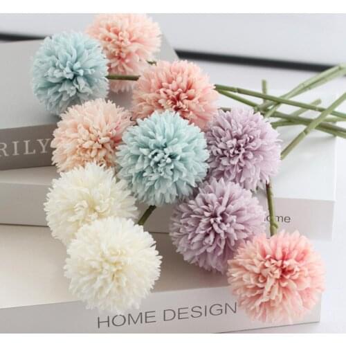 Artificial Flower Elegant Decorative Soft Chrysanthemum Simulation Flower for Gifts