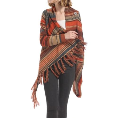 Tassel Cardigan Sweater Female Fashion Long Sleeve Cardigan Sweater Casual Loose Knitted Sweater