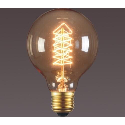 Retro Edison Light Bulb E27 220V 40W G80 Filament Incandescent Ampoule Bulbs Vintage Edison Lamp Indoor Lighting
