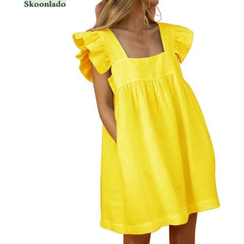 Lovly summer cotton linen dress good fashion lady design cotton dresses sling linen material elegant classic dress hot sale net