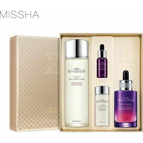 MISSHA Time Revolution Best Seller Special Set Korean Repair Whitening Serum Remove Pigment Dark Spots Brightening Face Cream
