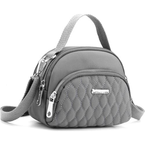 Fashion Diamond Lattice purses and handbags Multi Storey Woman shoulder bag Casual Nylon Small women bag Colorful sac femme