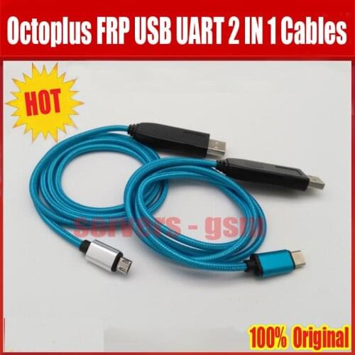 Newest Octoplus FRP USB UART 2 in 1 Cable( micro+type c ) EFT UART cable For Octoplus FRP Dongle, EFT Dongle for samsung