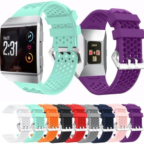 New Accessories Sport Soft Silicone Bracelet Wrist For Fitbit Ionic Straps Wristband Replacement Watchband for Fitbit ionic Band