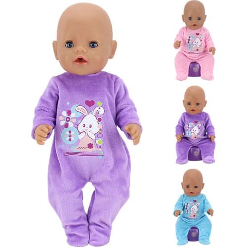 1 Pcs Plush Doll Clothes Wear for 43cm 17Inch Baby Dolls