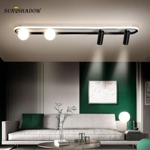 Surface Mount Modern Led Ceiling Light For Living Room Bedroom Dining Room Kitchen Ceiling Lamp Aisle Corridor Light 120cm 100cm