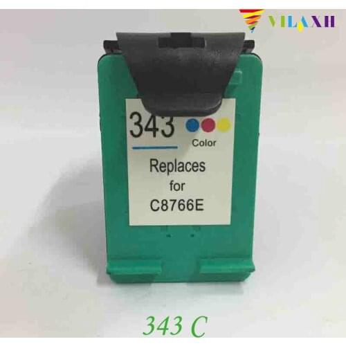 Vilaxh Compatible Ink Cartridge Replacement for HP 343 For DeskJet 460c 5740 5743 5943 6623 6628 Photosmart C4180 C4190 Printer