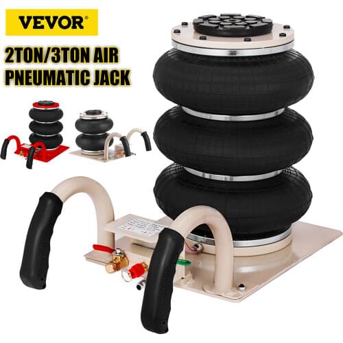 VEVOR 2 / 3 Ton Car Pneumatic Jack Double / Triple Bag Air Jack Fast Lifting Height 30 cm for Van SUV Car Lifting Repair Tool