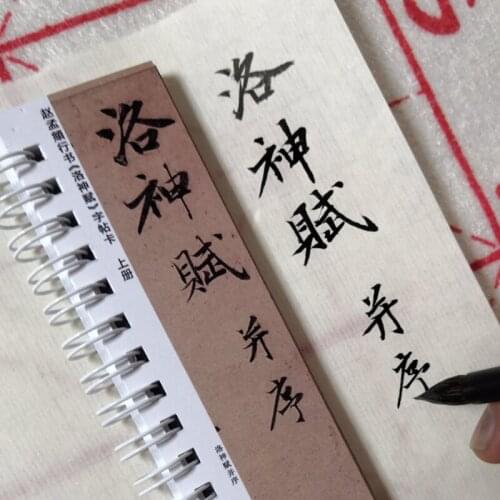 Zhao Mengfu Running Script Copybook Card Luo Shen Fu Chinese Classic Ancient Prose Calligraphie Book Set Cuaderno Para Copiar