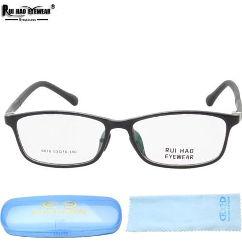 Unisex Glasses Frame Leisure Eyeglasses Men Women Optical Spectacles Frames TR90 Material Rui Hao Eyewear Brand 6018