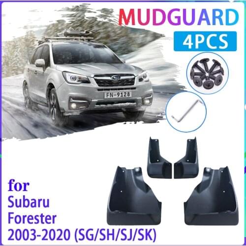4 PCS Car Mud Flaps for Subaru Forester SG SH SJ SK 2003~2020 Mudguard Splash Guards Fender Mudflaps Auto Accessories