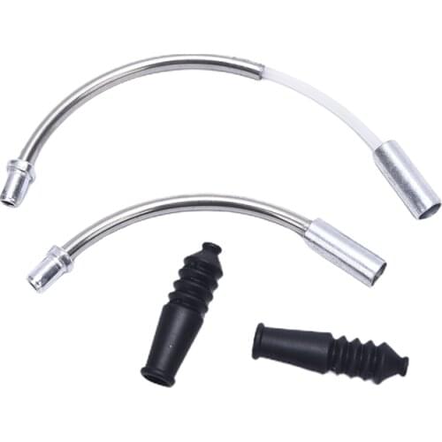 4pcs V Brake Noodles Plastic Sleeves Boots Protector Hose Cable Guide Bend Tube