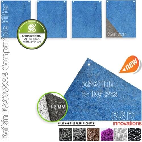 5-10/Pcs DaiKin MC-704 MC704AVM MC704VM Filter Air Purifier Compatible Antimikrobial BAC14D/BAC959A4 + Carbon Fiber+ Anti Dust