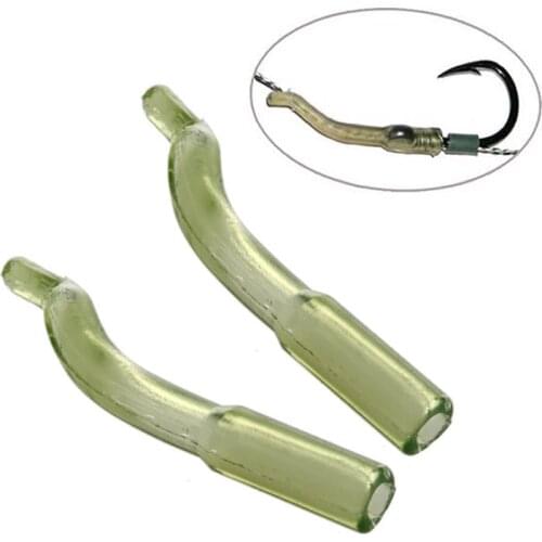 50pcs Fishing hook sleeve Tube Carp Fishing Accessories Carp Hook Sleeve Fish Tool Tackle Fishing Swivel