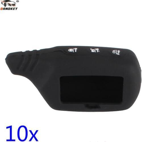 DANDKEY 10x Silicone Case Cover For Original Starline B9 / B91 / B6 / B61 / A91 / A61 / V7 LCD Car Remote Alarm Key Shell Case