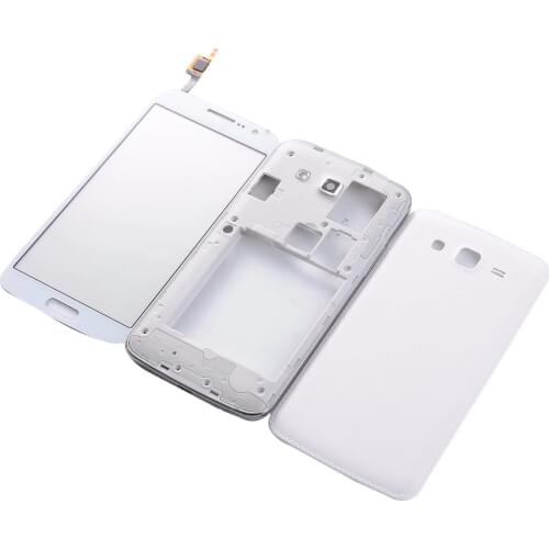 For Samsung Galaxy Grand 2 II Duos G7102 G7106 Full Housing Middle frame Battery Back Cover+Touch Screen Digitizer Glass
