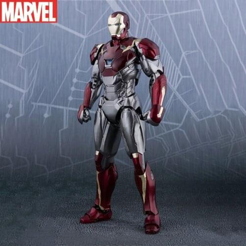 16cm SHF MK47 Marvel Avengers Figma Infinity War Return of Heroes Iron Man Action Figure Joint Movable Box Modle Toy for Youth