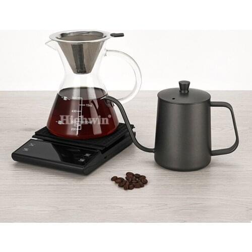 Electronic Scale Commercial Coffee Precision Mini Kitchen Time Bar Platform Hand Brewed 3kg / 0.1g G Oz ML