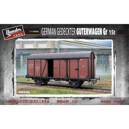 Thunder Model TM35902 1/35 German Gedeckter Guterwagen Gr 15t model kit