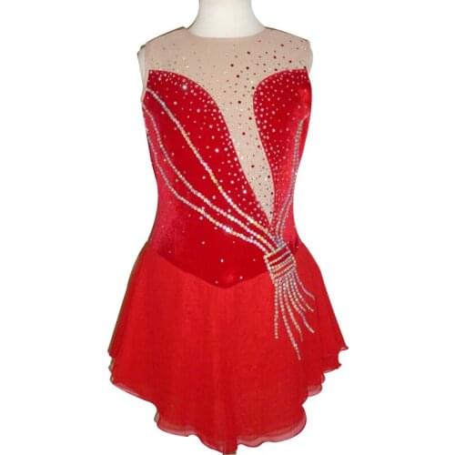 Customization Ice Skating Dress Competition Ice Skating Dress For Sale New Brand Figure Skating Competition Dress