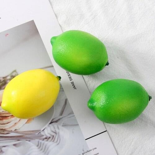Artificial Fruit Lemon Fake Lifelike Simulation Lemons for Home House Kitchen Party Decoration Display Photo Props