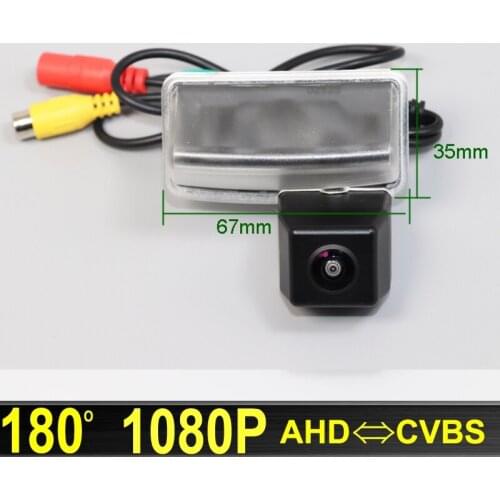 180 Degree 1080P AHD Car Rear View Camera For TOYOTA Avanza REIZ 2010~2013 XENIA M80 S80 Mark X Corolla E120 E130 Vios Tracks