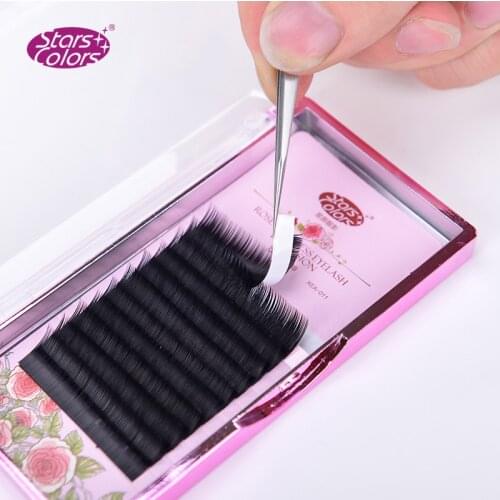 Mix Size Hot sell Rose Godness Black Mink False Eyelashes Single Natural False Eye Lashes High Quality Makeup Eyelash Extension