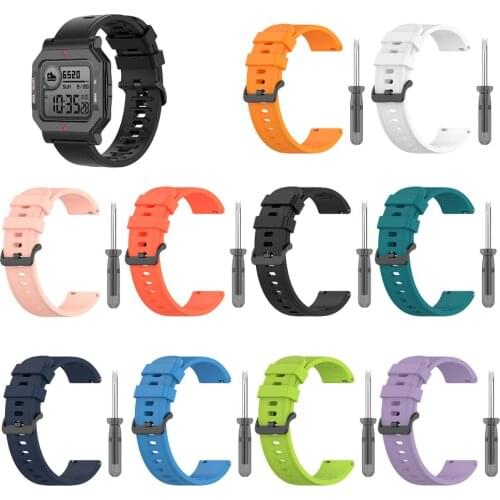 Soft Silicone Watch Strap For Xiaomi Huami Amazfit Neo Smart Watch Replacement Wristband For Amazfit Neo Watch Band