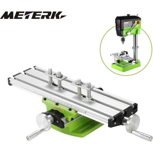 Router table Mini Compound Bench Drilling Slide Table Worktable Milling Working Table Milling Vise Machine for Bench Drill Stand