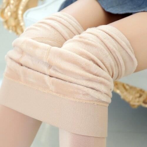 2020 Autumn And Winter Ladies Velvet High Waist Pearl Tights Plus Thick Warm Many Color Choices Pantyhose Show Slim Buttocks