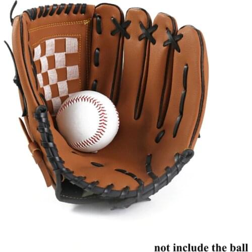 Outdoor Sports Baseball Glove Softball Practice Equipment Size 10.5/11.5/12.5 Left Hand for Adult Man Woman Kids Train