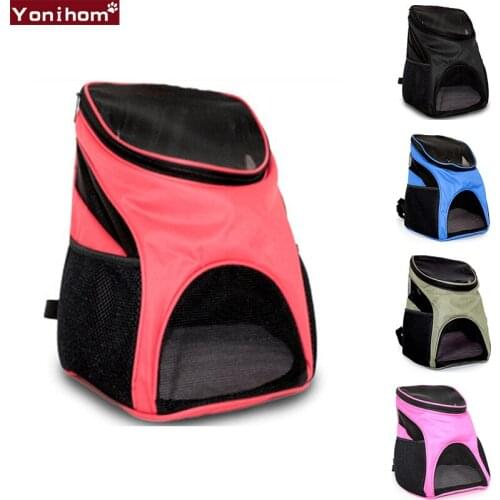 Pet Carrier Breathable Mesh bag for Dogs Double Shoulder Pet Carrier Backpack Portable Carrying Bags for Dogs Puppy Chihuahua