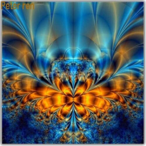 Peter ren Diy Diamond painting cross stitch 5d Full round crystal Rhinestone Mosaic Diamond embroidery Dream peacock flowers