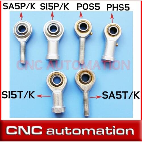 Rod End Joint Bearing Internal Thread Metric male female Right /Left Hand Fish Eye POS5 SI5T/K PHSA T/K P/K ball bearing